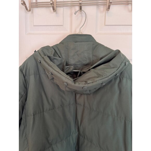 J.Jill Green Hooded Full Zip Down Puffer Winter Coat Size 3X - Picture 9 of 10